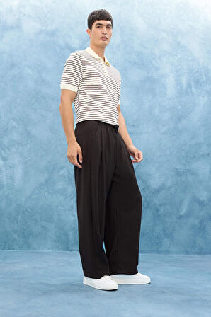 Barrel Fit Geniş Paça Jean Pantolon