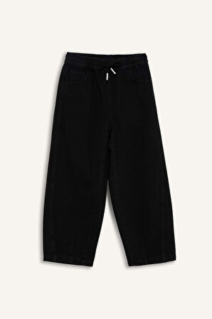 Barrel Fit Geniş Paça Jean Pantolon