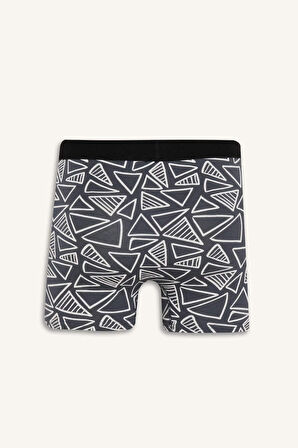 Regular Fit Baskılı 3'lü Boxer