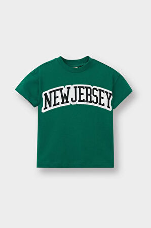 DeFacto Erkek Bebek Bisiklet Yaka Baskılı Kısa Kollu Tişört F3916A525AUGN265