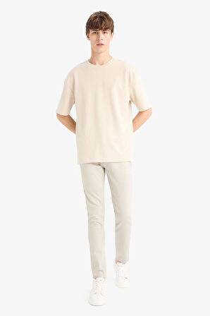 %100 Pamuk Pedro Slim Fit Dar Kalıp Normal Bel Dar Paça Jean Pantolon