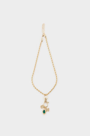 Kadın Gold Charmlı Kolye