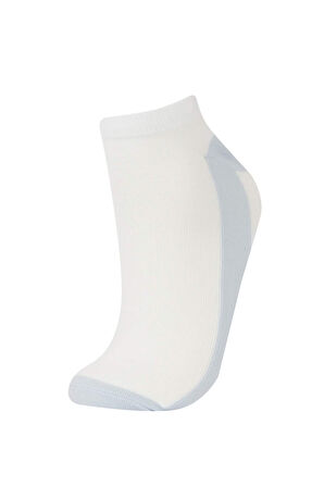 Kadın 3'lü Pamuklu Patik Çorap