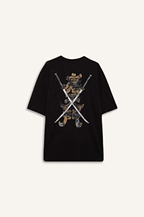 Regular Fit Bisiklet Yaka Baskılı Kısa Kollu Tişört