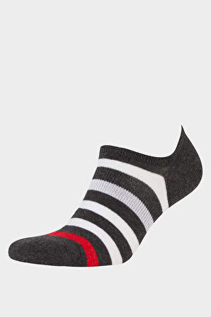 Erkek 5'li Pamuklu Sneaker Çorap