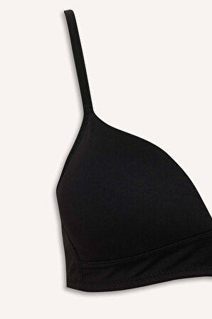 Dantel Detaylı Pamuklu Kaplı Pedli Balensiz Bra  Fall in Love