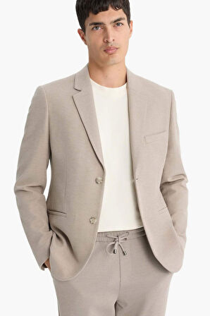 Modern Fit Penye Blazer Ceket