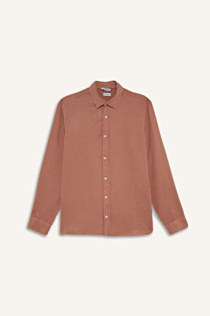 Regular Fit Twill Uzun Kollu Gömlek