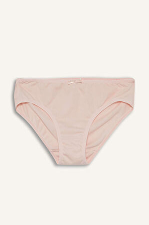 Kız Çocuk Tavşan Baskılı Ribana 3'lü Slip Külot