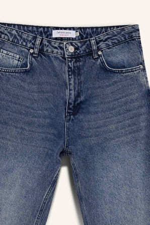 90's Slim Fit Dar Kalıp Yüksek Bel Dar Paça Jean Pantolon