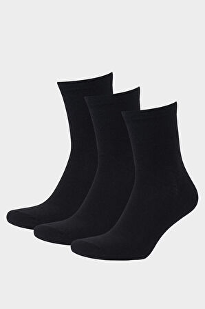 Erkek 3'lü Pamuklu Sneaker Çorap
