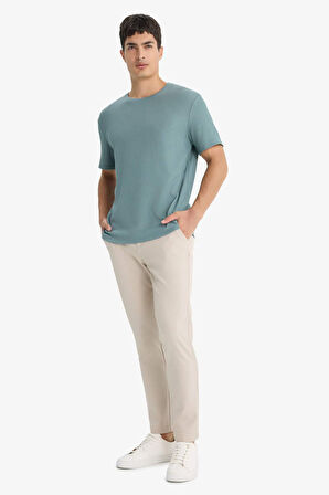 Regular Fit Bisiklet Yaka Kısa Kollu Tişört