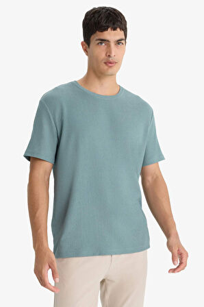 Regular Fit Bisiklet Yaka Kısa Kollu Tişört