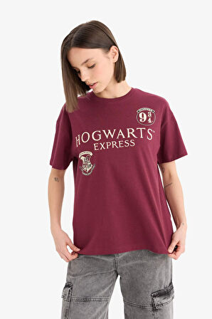 Coool Harry Potter Oversize Geniş Kalıp Sırt Baskılı Kısa Kollu Tişört