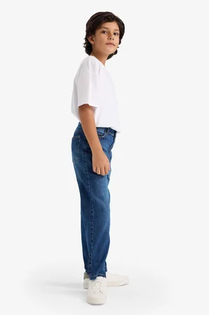 DeFacto Straıght Fıt Düz Paça Jean Pantolon Erkek Çocuk F8492A826SMNM28