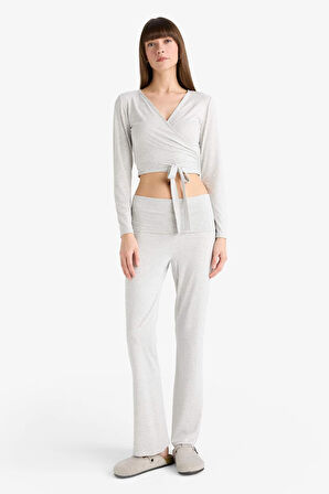 İspanyol Paça Tayt Pantolon-Fall in Love Loungewear