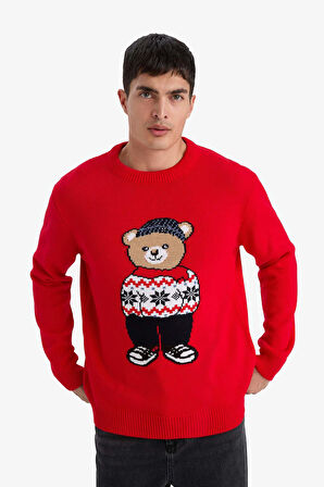 Yılbaşı Temalı Triko Kazak