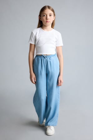 DeFacto Geniş Paça Jean Pantolon Kız Çocuk G0249A826SMNM63