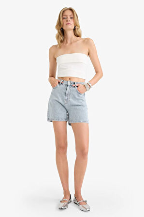 Regular Fit Jean Şort
