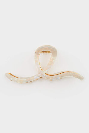 Kadın Sedef Desenli Gold Mandal Toka