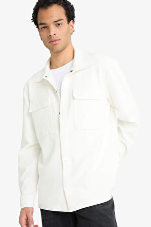 Regular Fit Twill Uzun Kollu Gömlek