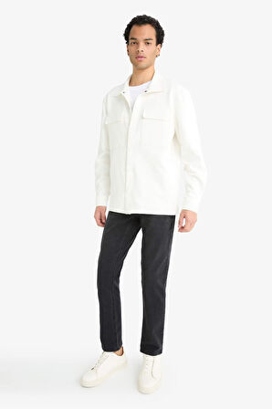 Regular Fit Twill Uzun Kollu Gömlek