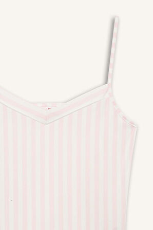 Fall in Love Regular Fit V Yaka Askılı Üst