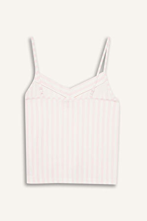 Fall in Love Regular Fit V Yaka Askılı Üst