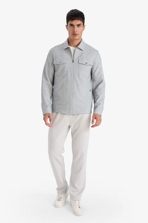 DeFacto Esnek Basic Beli Bağcıklı Cepli Düz Paça Jogger Pantolon C6022AX26SPGR368