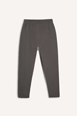 DeFactoFit Slim Fit Dar Kesim Fermuarlı Standart Paça Jogger Eşofman Altı 