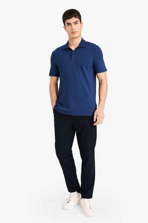 DeFacto Slim Fit Polo Yaka Kısa Kollu Pamuklu Modal Karışımlı Basic Tişört M6609AZ26SPIN131