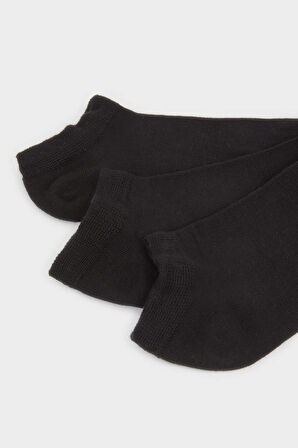 Erkek Dikişsiz 3'lü Bambu Patik Çorap