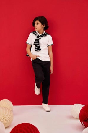 Defacto B5445A8NM40 Siyah Straıght Fıt Standart Paça Basic Düz Jean Pantolon Erkek Çocuk