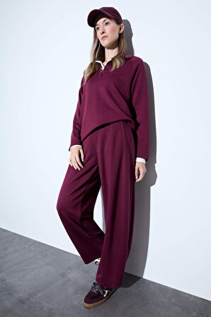 Barrel Fit Düz Paça Pantolon