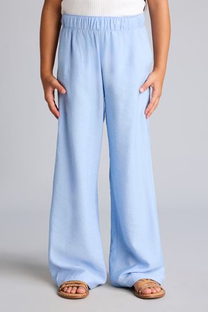 DeFacto Straight Wide Geniş Paça Cepli Krinkıl Viskon Pantolon Kız Çocuk G0612A826SPBE196