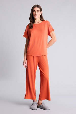 DeFacto Basıc Pijama Takımı Üst Alt G7589AX26SPOG160