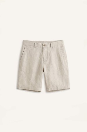 DeFacto %100 Keten Cepli Bermuda Şort G1399AX26SMGR350