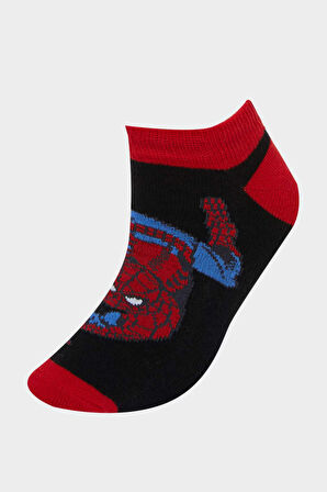 Erkek Çocuk Marvel Spiderman 3'lü Pamuklu Patik Çorap