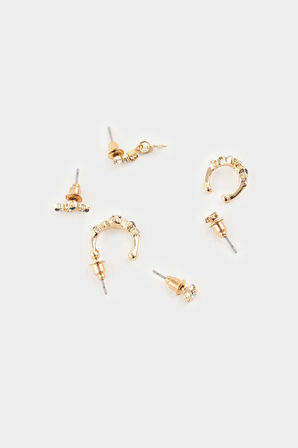 Kadın 6'lı Gold Küpe