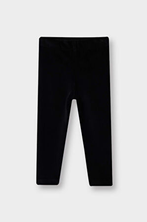 Kız Bebek Düz Paça Fitilli Kadife Tayt