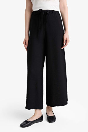 Relax Fit Geniş Paça Kapri