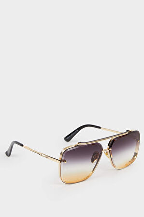 Kadın Oval Metal Güneş Gözlüğü