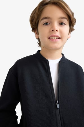 DeFacto Erkek Çocuk Kolej Yaka Bomber Hırka D2803A825AUBK81
