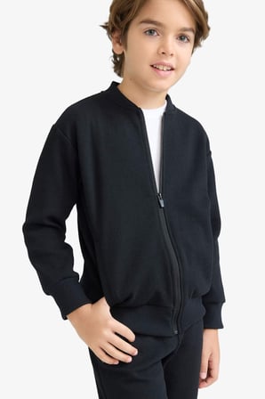 DeFacto Erkek Çocuk Kolej Yaka Bomber Hırka D2803A825AUBK81