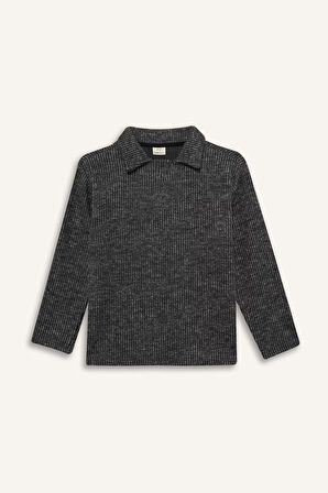 Erkek Çocuk Polo Yaka Sweatshirt 