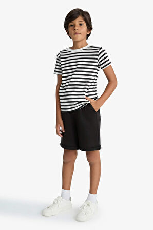 Erkek Çocuk Beli Lastikli Pike Şort