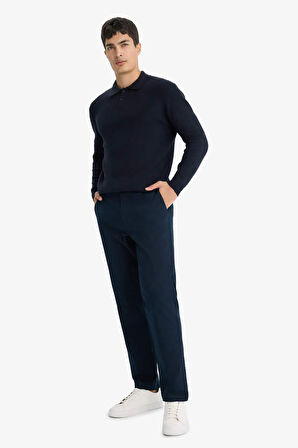 Standart Fit Polo Yaka Triko Kazak