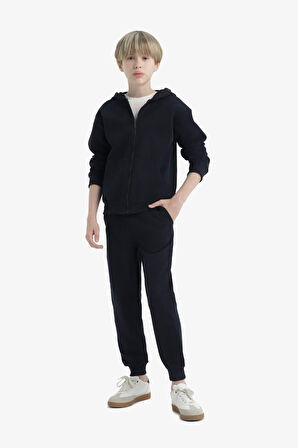 Erkek Çocuk Kapüşonlu Fermuarlı Sweatshirt
