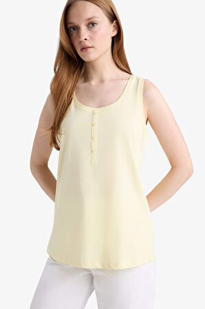 Regular Fit Bisiklet Yaka Penye Atlet