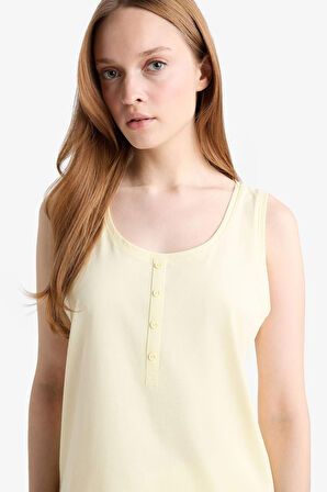 Regular Fit Bisiklet Yaka Penye Atlet